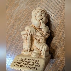 Cream Figurine with Quote